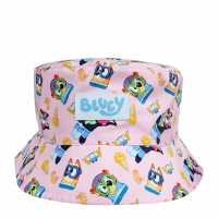 Рибарска Шапка Bluey Bucket Hat Childrens Розово Шапки с козирка