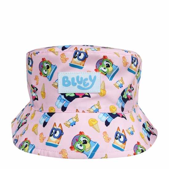 Рибарска Шапка Bluey Bucket Hat Childrens Розово Шапки с козирка
