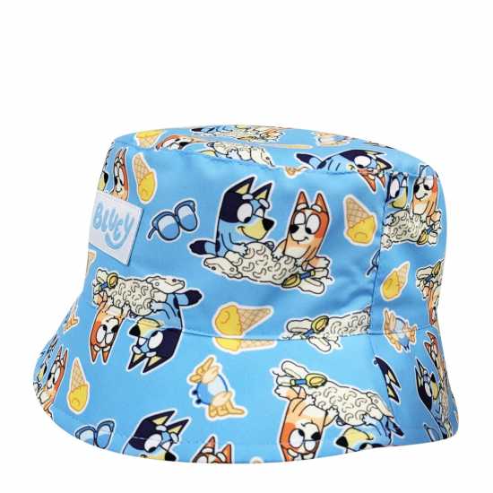 Рибарска Шапка Bluey Bucket Hat Childrens Синьо Шапки с козирка
