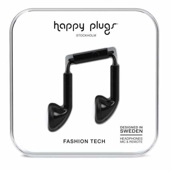Happy Plugs Earbud Headphones Black Слушалки