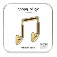 Happy Plugs Earbud Headphones Gold Слушалки