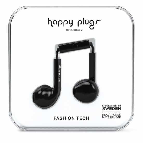 Happy Plugs Earbud Plus Черно Слушалки