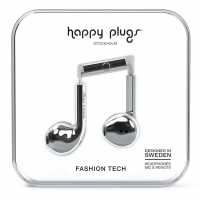 Sale Happy Plugs Earbud Plus Silver Слушалки