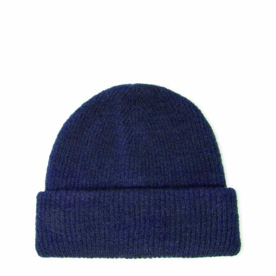 Jack Wills Rib Knitted Beanie 61 Navy Шапки с козирка