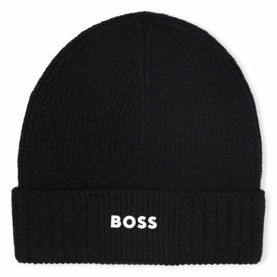 Hugo Boss Kids' Logo Soft-Touch Knit Beanie Hugo Boss Kids' Logo Soft-Touch Knit Beanie