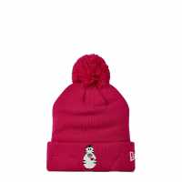 New Era Animal Pom Pom Beanie Juniors Тъмно розово Шапки с козирка