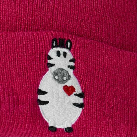 New Era Animal Pom Pom Beanie Juniors Тъмно розово Шапки с козирка