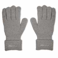 Jack Wills Adults Knitted Fleece Gloves Сив марл 