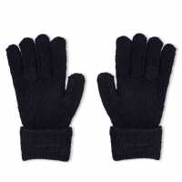 Jack Wills Adults Knitted Fleece Gloves Морска синьо 