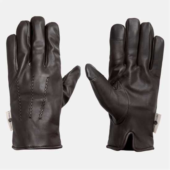 Pretty Green Leather Glove Sn61 Кафяво 
