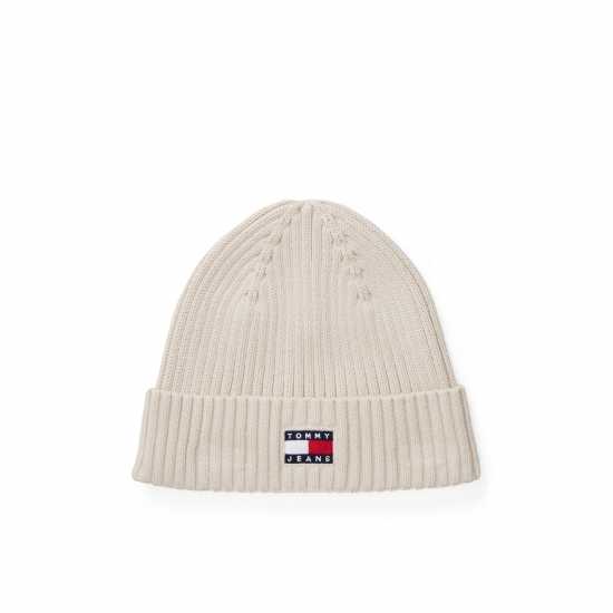 Tommy Jeans Women's Flag Ribbed Knit Beanie Новинарска хартия 