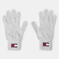 Tommy Jeans Tj Flag Gloves Ld54 Grey Tommy Jeans Tj Flag Gloves Ld54 Grey