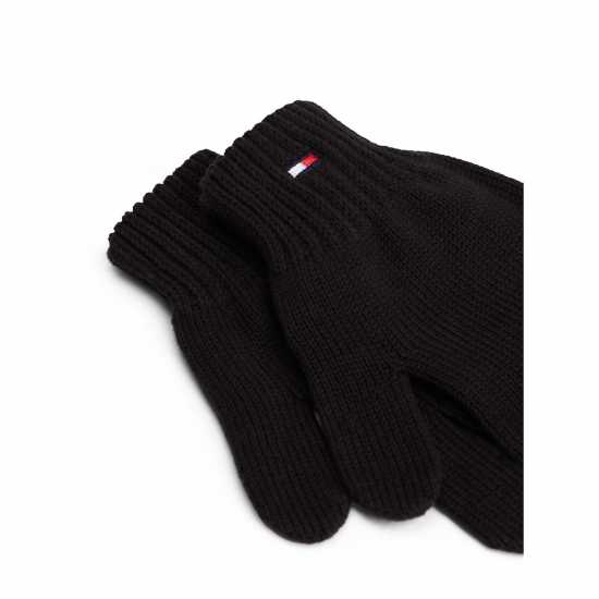 Tommy Hilfiger Kids' Small Flag Knitted Gloves Черно BDS Tommy Hilfiger Kids' Small Flag Knitted Gloves Черно BDS