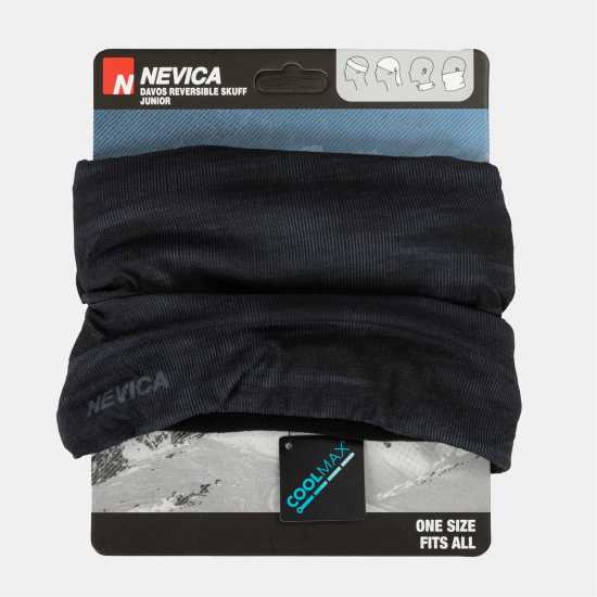 Nevica Reverse Skuff Neck Gaiter Juniors Black Print Ски шапки и маски