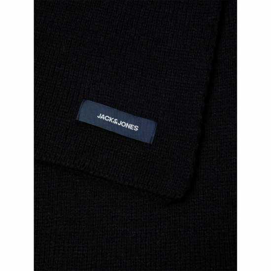 Jack And Jones Cotton Scarf Mens Black Jack And Jones Cotton Scarf Mens Black
