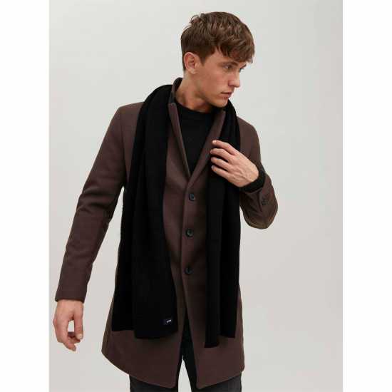 Jack And Jones Cotton Scarf Mens Black Jack And Jones Cotton Scarf Mens Black