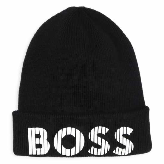 Boss Large Beanie Черно 09B Шапки с козирка