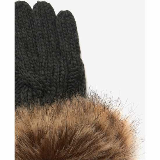 Barbour Penshaw Knitted Gloves Charcoal Grey Зимни аксесоари