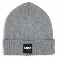 Boss Small Logo Beanie Juniors Сиво A32 Шапки с козирка