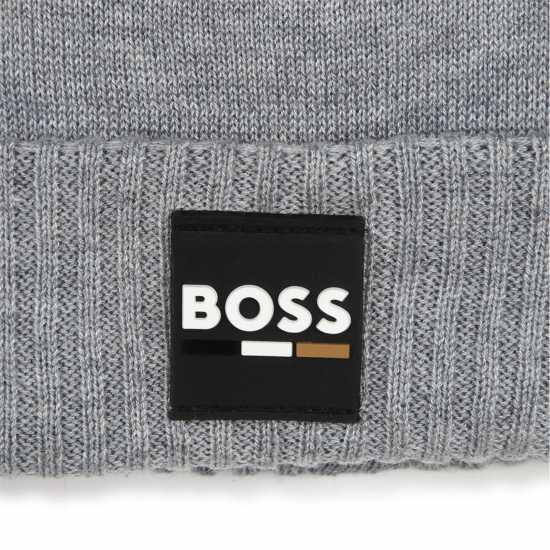 Boss Small Logo Beanie Juniors Сиво A32 Шапки с козирка