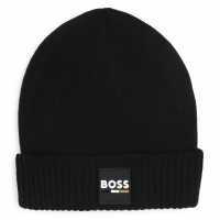 Boss Small Logo Beanie Juniors Черно 09B Шапки с козирка