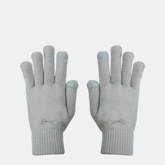 Slazenger Kids' Knitted Gloves Сиво 