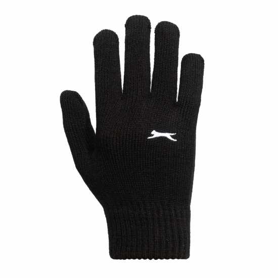 Slazenger Knitted Gloves Черно Детски плетени пуловери и жилетки