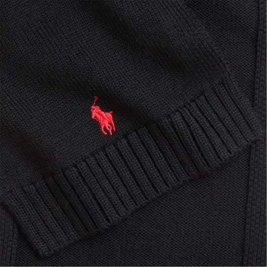 Polo Ralph Lauren Шал С Лого Logo Scarf Boys Polo Black Зимни аксесоари
