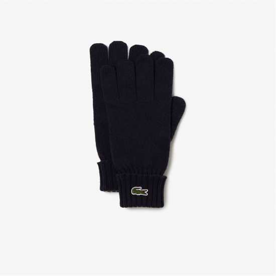 Lacoste Knitted Gloves Navy 166 Зимни аксесоари