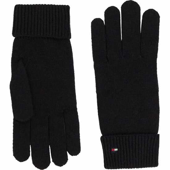 Tommy Hilfiger Essential Flag Gloves Black Зимни аксесоари