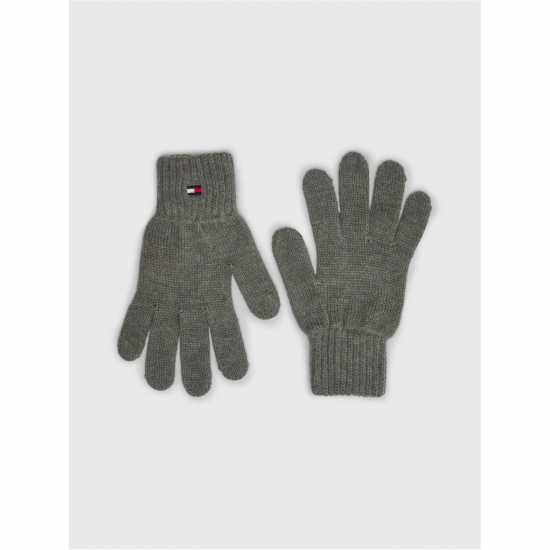 Tommy Hilfiger Essential Flag Gloves Junior Grey P01 Зимни аксесоари