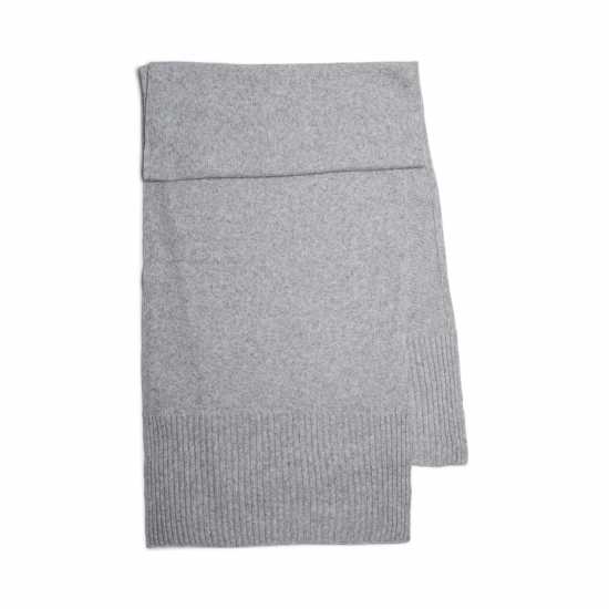 Pieces Women's Knit Midweight Scarf Светло сиво мел 