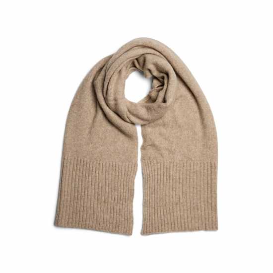 Pieces Knit Midweight Scarf Сребриста Минк 