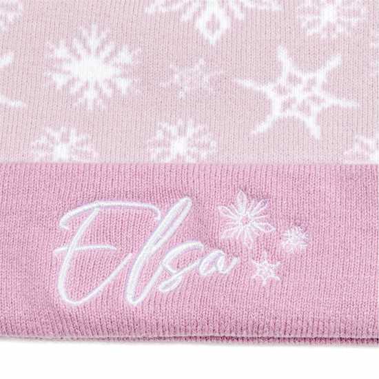 Шапки с козирка Character 3 Piece Set Childrens Елза Character 3 Piece Set Childrens Елза Шапки с козирка