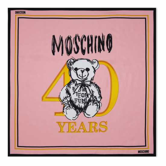Moschino 40 Yr Scarf Ld43 Pink Зимни аксесоари
