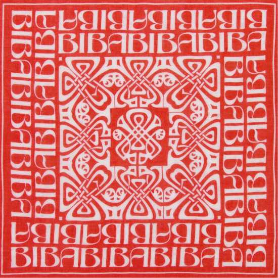 Biba Шал С Лого Blair Logo Scarf Оранжево/Бяло Ръкавици шапки и шалове
