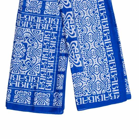 Biba Шал С Лого Blair Logo Scarf Синьо/Бяло Ръкавици шапки и шалове