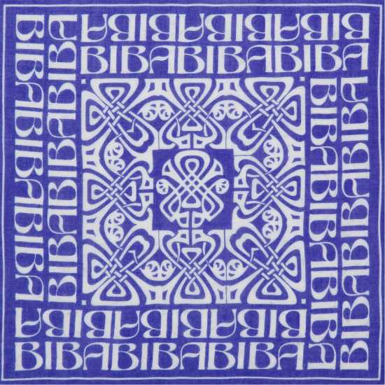 Biba Шал С Лого Blair Logo Scarf Синьо/Бяло Ръкавици шапки и шалове