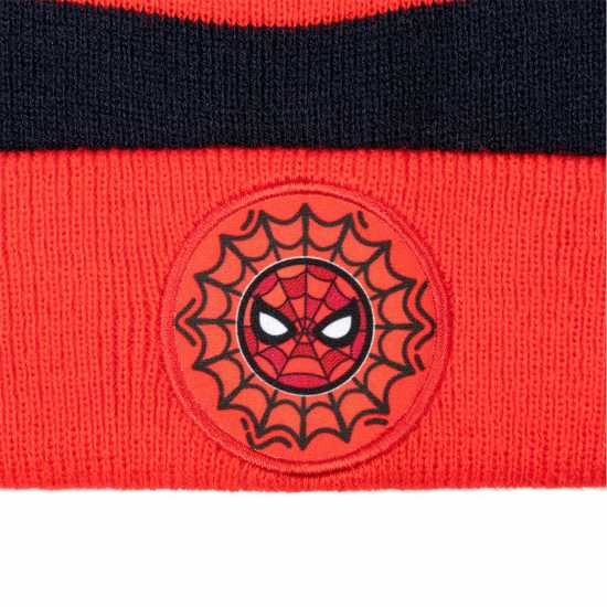 Character Knitted 3 Piece Set Childrens Spiderman - Ръкавици шапки и шалове