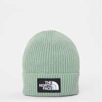 The North Face Logo Cuffed Beanie Slate Moss UBQ Шапки с козирка