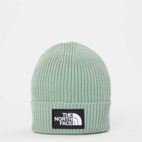 The North Face Logo Cuffed Beanie Slate Moss UBQ Шапки с козирка