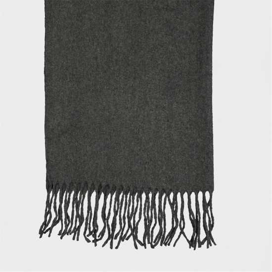 Pieces Women's Knitted Scarf Тъмно сиво меле Pieces Women's Knitted Scarf Тъмно сиво меле