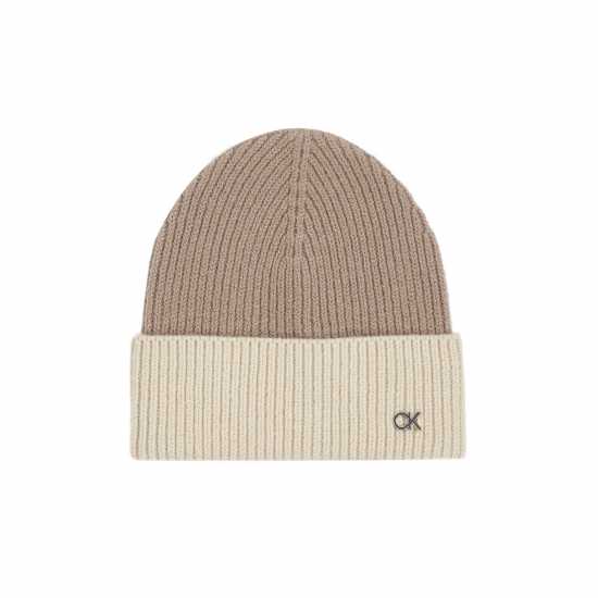 Ck Metal Two-Tone Chunky Beanie  