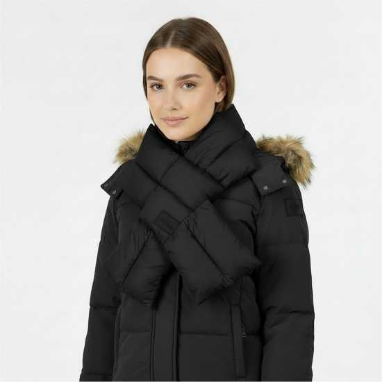 Jack Wills Puffer Midweight Scarf Черно Jack Wills Puffer Midweight Scarf Черно