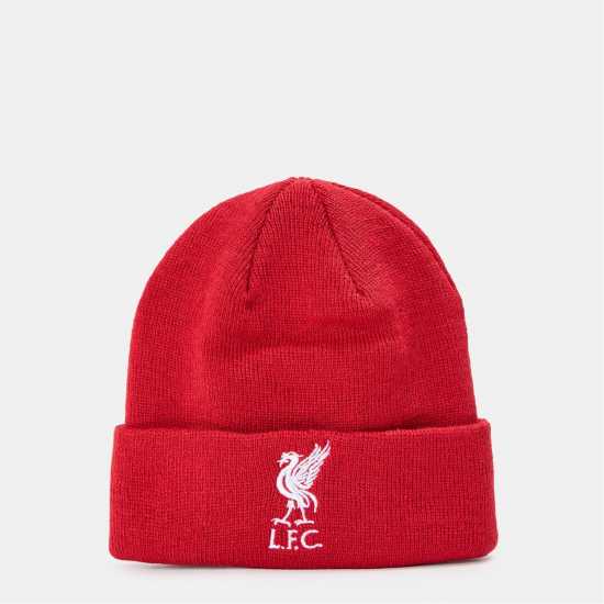 Team Liverpool Beanie Juniors Червено/Бяло 