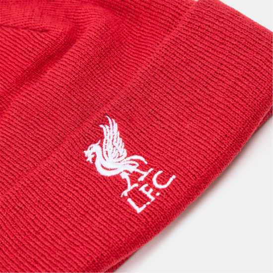 Team Liverpool Beanie Juniors Червено/Бяло 