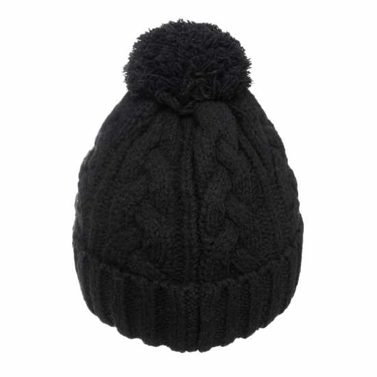 Шапки с козирка Soulcal Bobble Hat Adults Черно Soulcal Bobble Hat Adults Черно Шапки с козирка