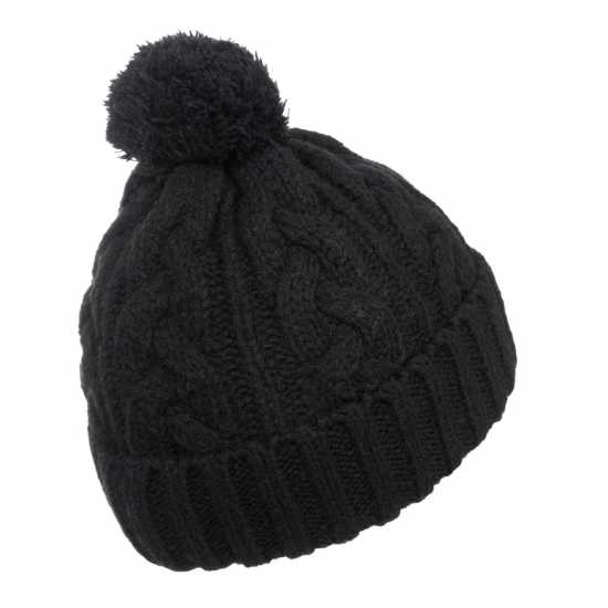 Шапки с козирка Soulcal Bobble Hat Adults Черно Soulcal Bobble Hat Adults Черно Шапки с козирка