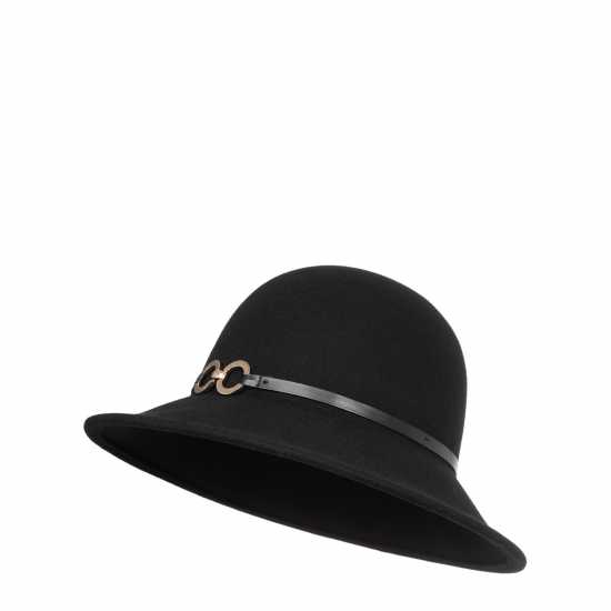 Biba Рибарска Шапка Metal Trim Bucket Hat Черно Шапки с козирка