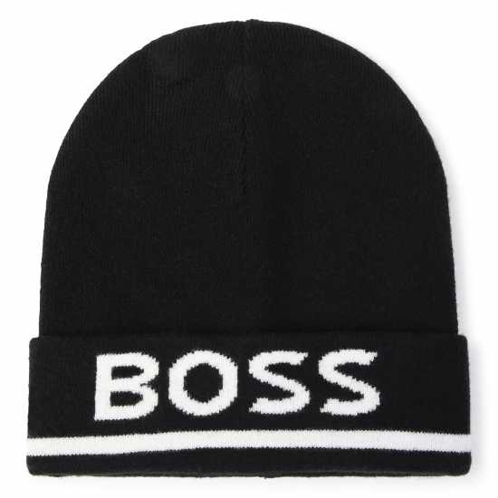 Шапки с козирка Hugo Boss Шапка За Момчета Boss Logo Print Beanie Junior Boys Черно 09B Hugo Boss Шапка За Момчета Boss Logo Print Beanie Junior Boys Черно 09B Шапки с козирка
